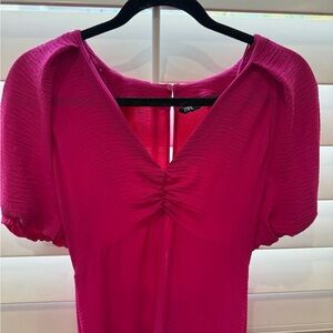 Zara Pink Flowy Dress
